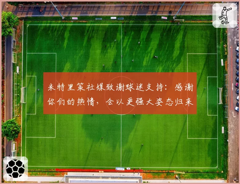 米特里策社媒致谢球迷支持：感谢你们的热情，会以更强大姿态归来